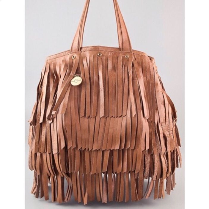 Romy Gold Fringe Tote